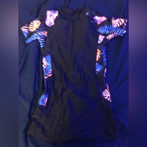 one piece shorts swimsuit